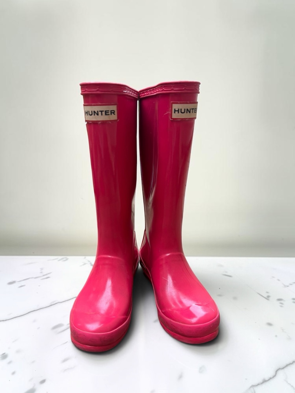 Hunter Kids Junior Originals Boot | Bright Pink